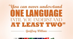 Aprenda inglês com citações #6: "You can never understand one language until you understand at least two". - Geoffrey Willans