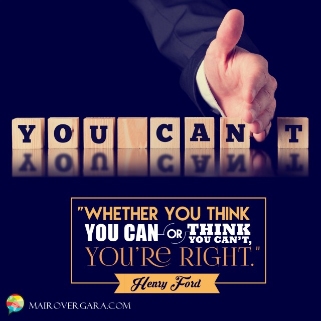 Aprenda inglês com citações #9: Whether you think you can... [Henry Ford]