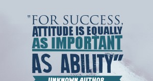 Aprenda inglês com citações #15: For success, attitude is...