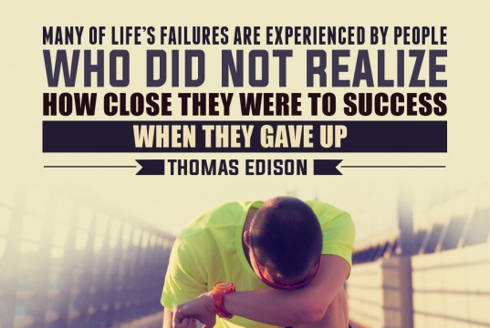 Aprenda inglês com citações #19: Many of life's failures are...