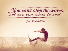 Aprenda inglês com citações #21: You can't stop the waves...