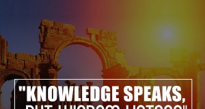 Aprenda inglês com citações #22: Knowledge speaks...