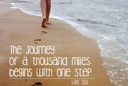 Aprenda inglês com citações #24: The journey of a thousand miles...