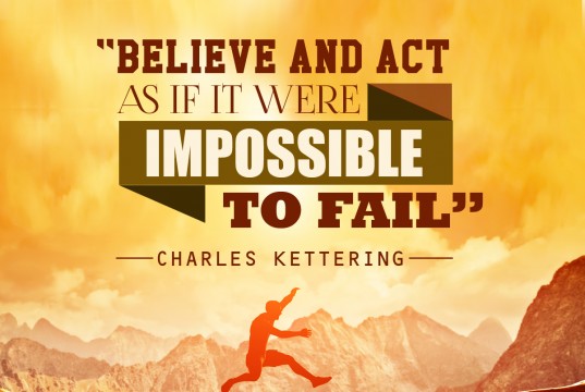 Aprenda inglês com citações #35: Believe and act as if...