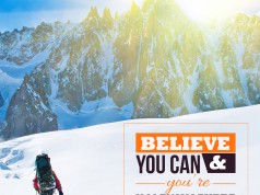 Aprenda inglês com citações #31: Believe you can and...