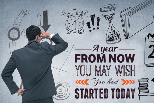 Aprenda inglês com citações #37: A year from now you may...