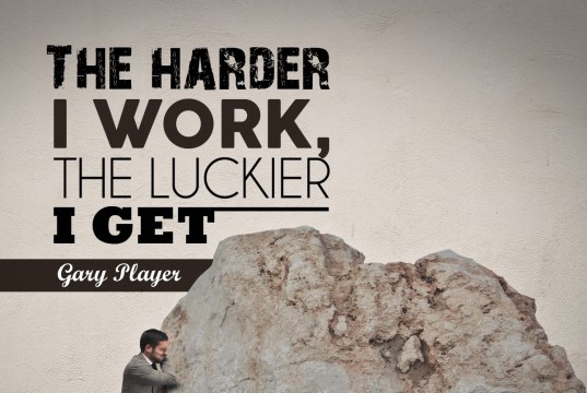 Aprenda inglês com citações #32: The harder I work...