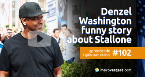 Aprendendo Inglês Com Vídeos #102: Denzel Washington - Funny Story About Stallone