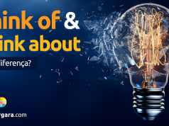 Qual a diferença entre Think of e Think about?
