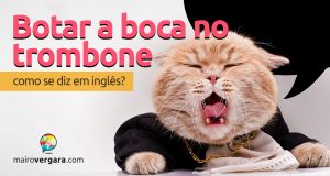 Como se diz "Botar a Boca no Trombone" em inglês?