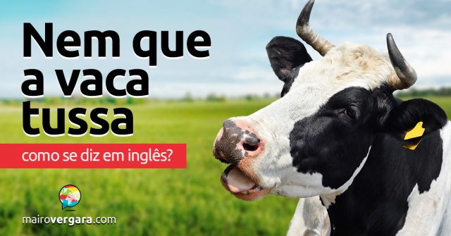 Como se diz “Nem Que A Vaca Tussa” em inglês?