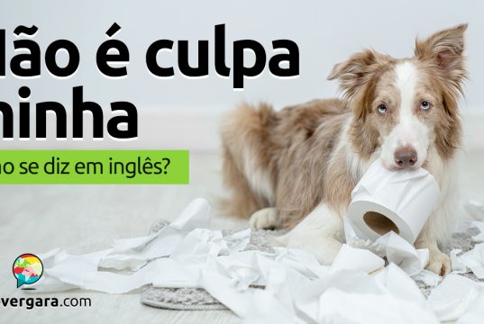 Como se diz “Não É Culpa Minha” em inglês?